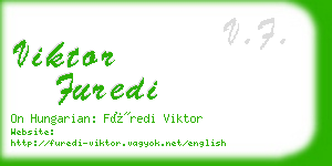 viktor furedi business card